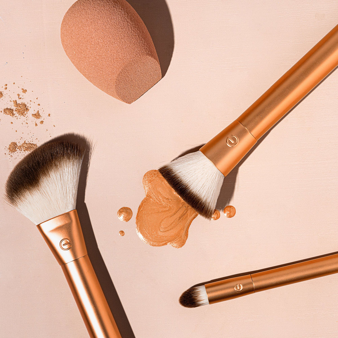 Precious Metals Face Blend + Sculpt Makeup Brush Set
